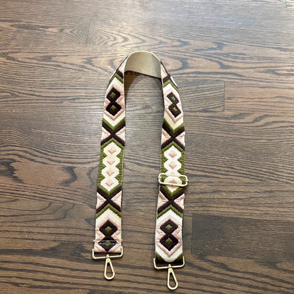 Geometric Patterned Bag Strap or phone strap